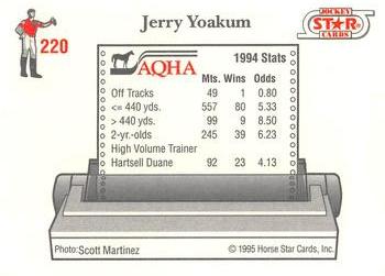 1995 Jockey Star #220 Jerry Yoakum Back